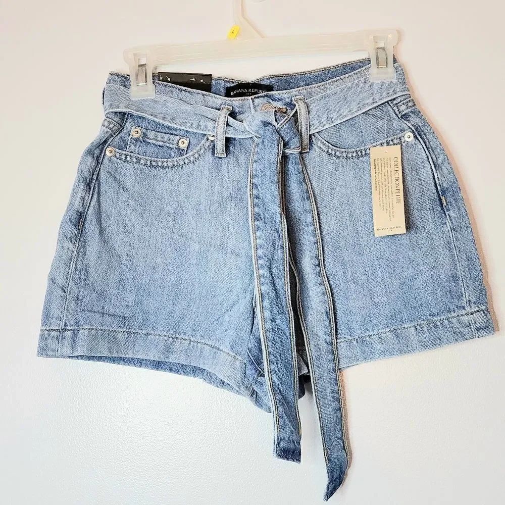 Banana Republic factory shorts new with tags denim jean women's size 24P